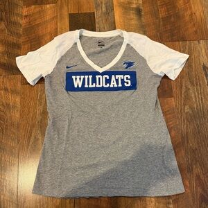 Gray Kentucky Wildcats Nike V-Neck T-Shirt